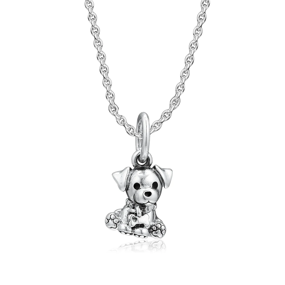 

Fits for Pandora Charms Bracelets Labrador Puppy Beads 100% 925 Sterling Silver Jewelry Free Shipping