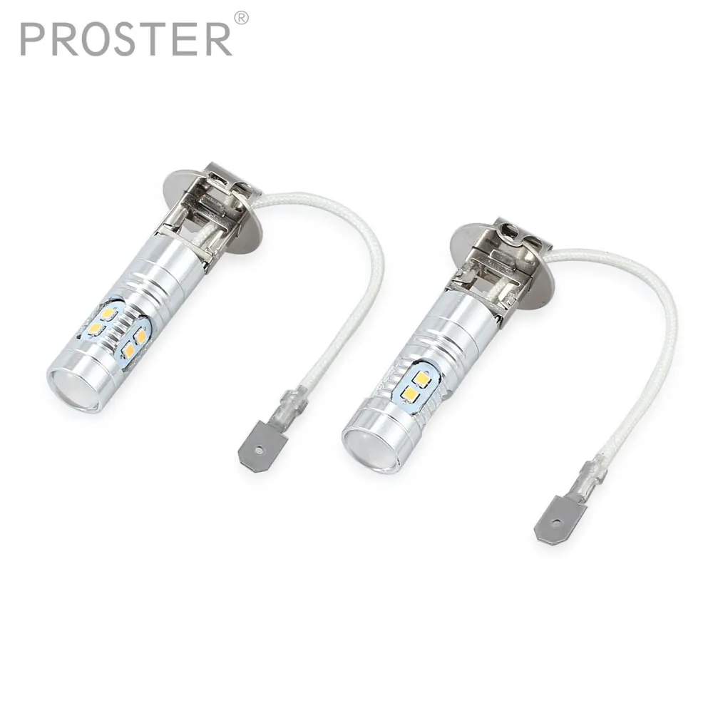 

2Pcs Car Headlight 12V CERR LED Light Luminous White Fog Light Bulb Kit High Low Beam Lamps H3 Shockproof 6000LM LED Bulb