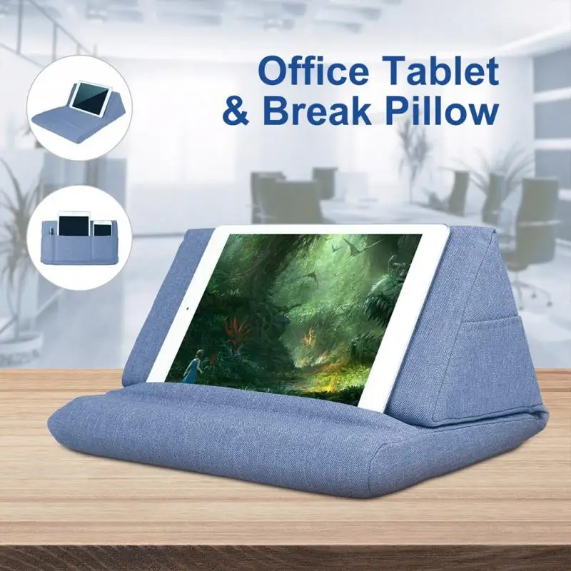 

Foldable Universal Tablet Holder Stand watching video handfree Lightweight Bracket Durable Foam Cushion multi-funtional for ipad