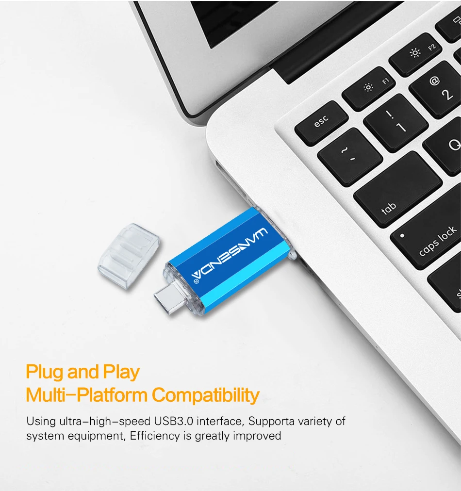 WANSENDA-OTG USB Flash Drive, Pen Drive tipo