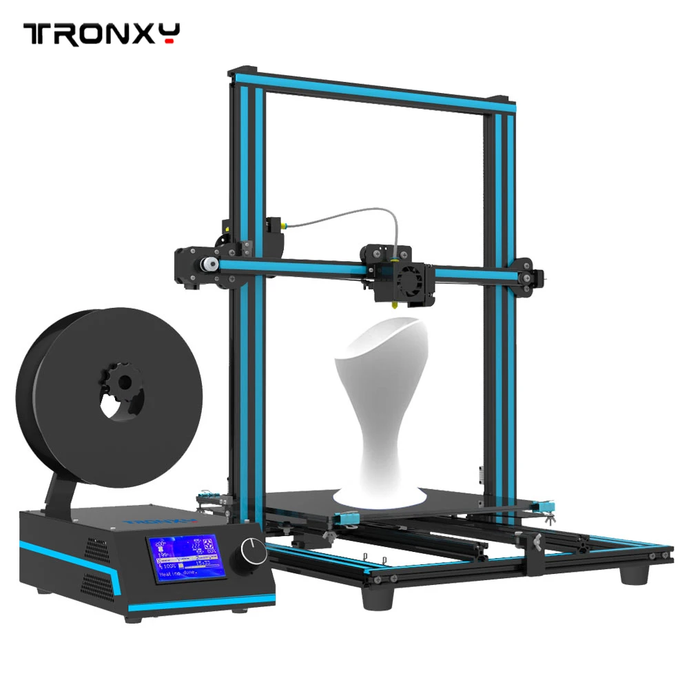 

Hot sale Tronxy X3S Metal frame 3D Printer DIY kits Big Build size with LCD control box AUTO LEVEL 8GB SD card&filament as gift
