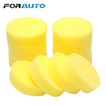 

12PCS/Set Car Wax Foam Sponges Applicator Pads Washer Auto Care Polish Sponge Round Cleaning Tools Car Body Glass Wash Sponge
