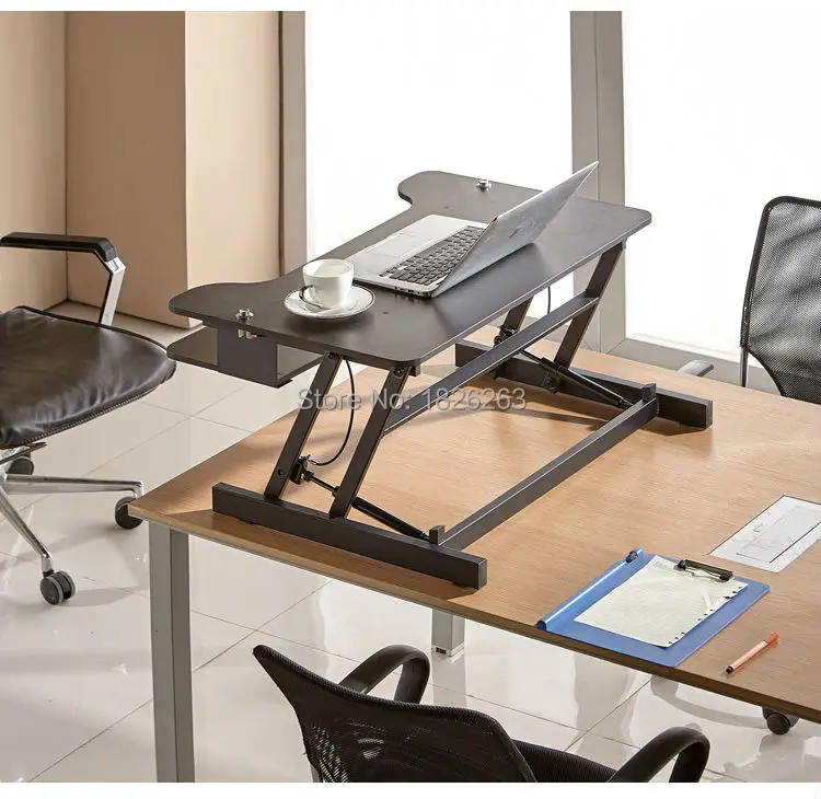 Эргономичный EasyUp Регулируемая по высоте стойка для сидения стол стояк Складная Настольная подставка для ноутбука с клавиатурой лоток для ноутбука/монитора держатель