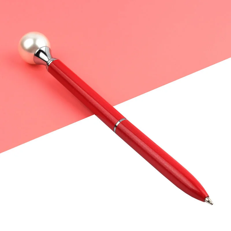 15 шт./лот, цветная перламутровая металлическая шариковая ручка, 15 цветов, Kawaii queen's crutch, шариковая ручка для школьных принадлежностей, boligrafos, ручки унисекс - Цвет: 15PCS Red