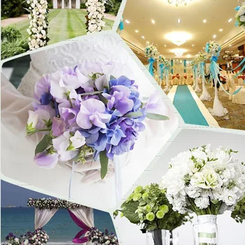

50 Pcs Fake Artificial Silk Rose Heads Flower Buds DIY Bouquet Home Wedding Craft Decor Supplies KM88