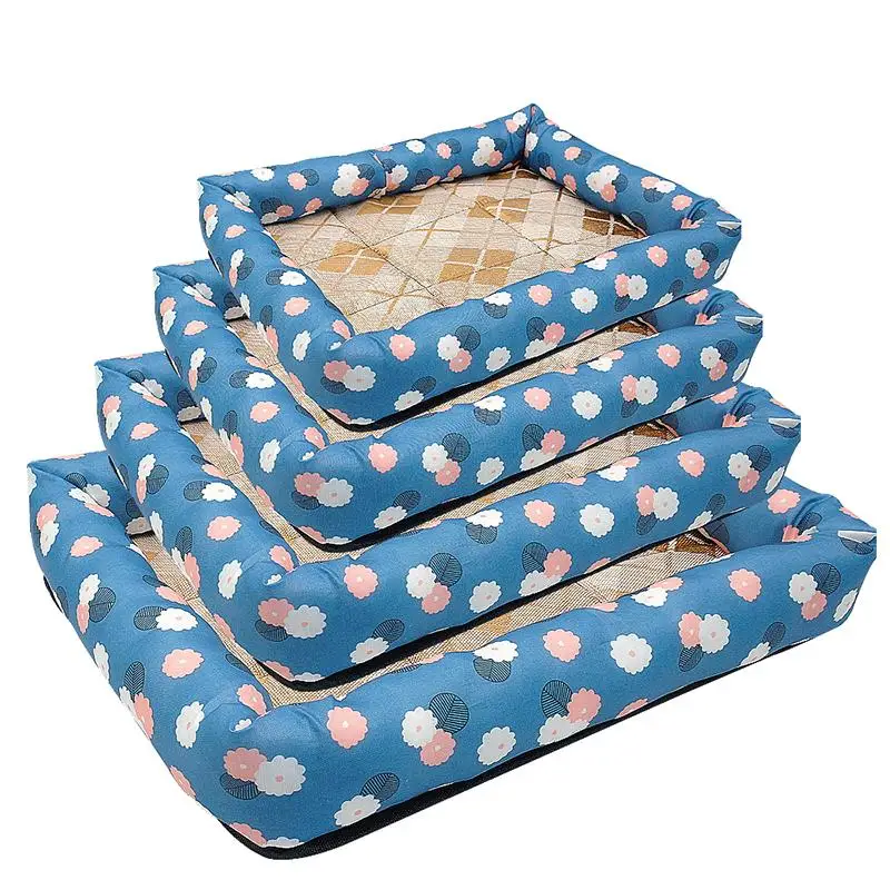 

Waterproof Pet Bed Mat Small Medium Large Dogs Sleeping Beds Cooling For Summer Non-slip Washable Pets Cat Kennel House