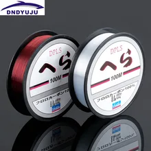 DNDYUJU, стиль, 100 м, морская рыболовная Линь, износостойкая приманка, нейлоновая рыболовная леска, винно-красная прозрачная для морской рыбалки, приманка для рыбалки