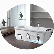 36CM height Big Penguins Vinyl Wall Stickers Removal Animals Wallpaper Decals Adult Child Home House Shower Bathroom DIY Decor
