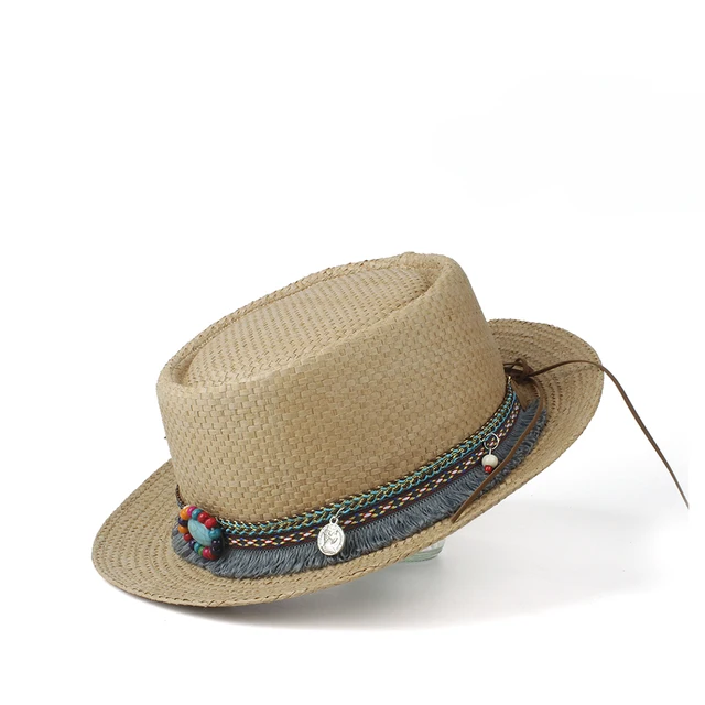 2019 Women Men Raffia Straw Sun Hat 