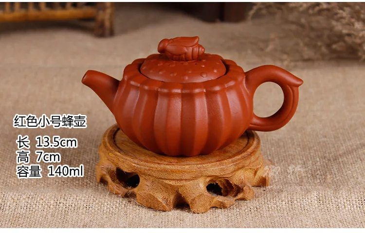 Ручной работы Zhu Ni фарфор маленький чайник керамический чайный сервиз Tetera пчела Фиолетовый Глиняный Чайник Китайский Исин Чайный набор кунг-фу