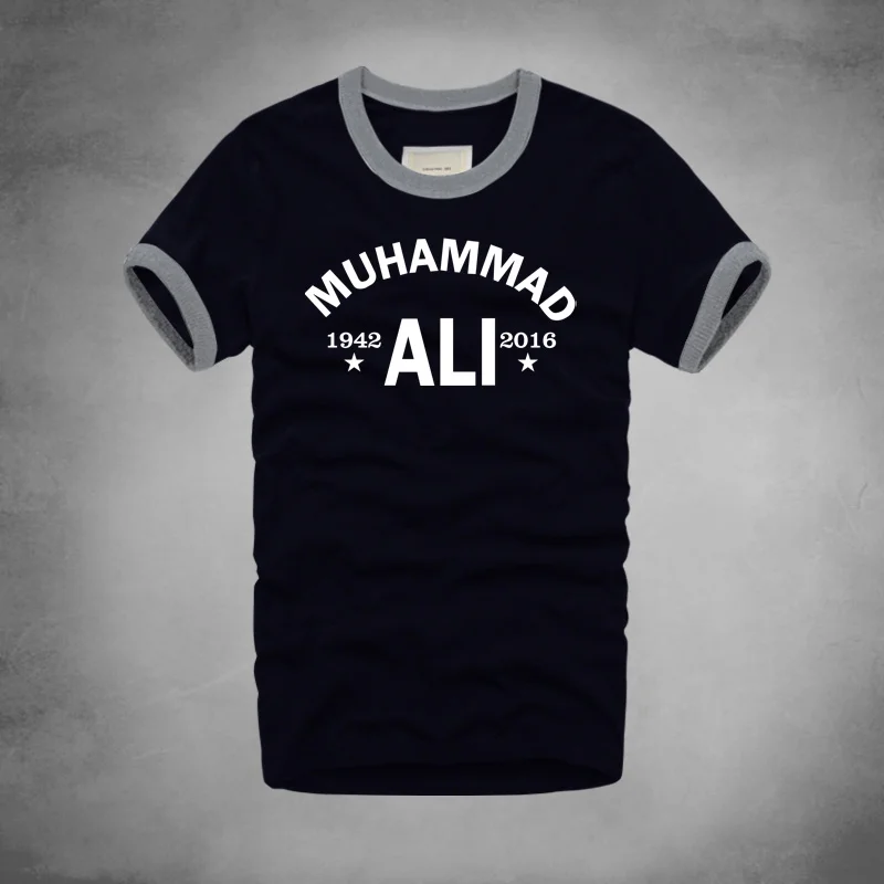 Городская мода, футболка Muhammad Ali, ММА, повседневная одежда для мужчин, лучший фитнес, короткий рукав, с принтом, футболка размера плюс, Homme