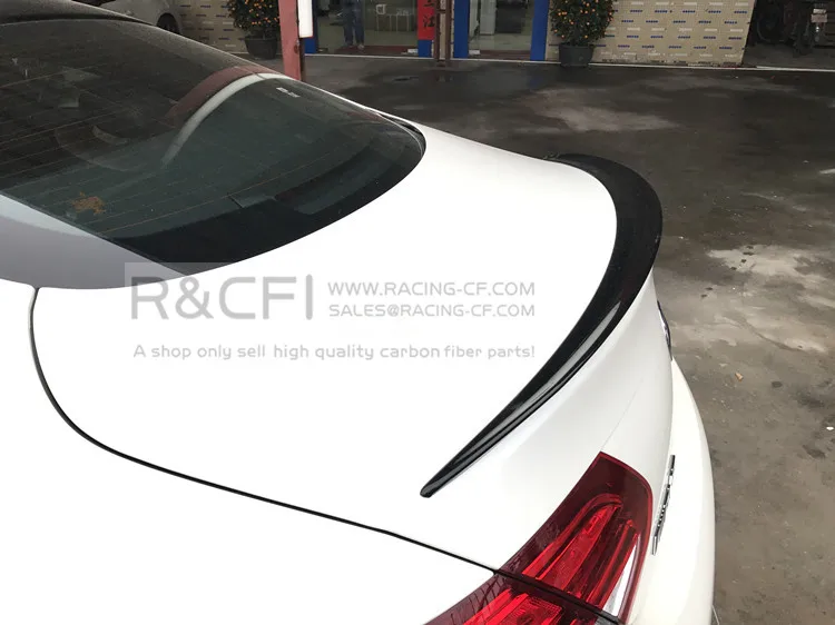 2015 + W205 C63 COUPE настоящий спойлер для багажника из углеродного волокна крыло
