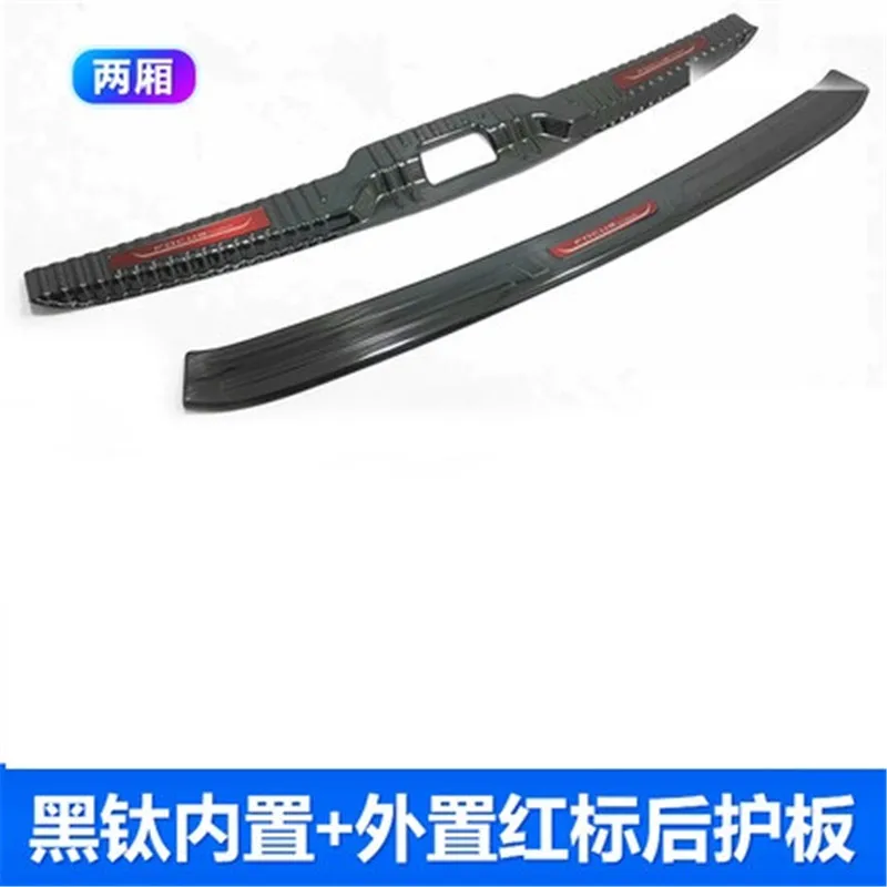 

stainless steel Rear Bumper Protector Sill Trunk Rear guard Tread Plate for Ford Focus 2019 Hatchback Car styling
