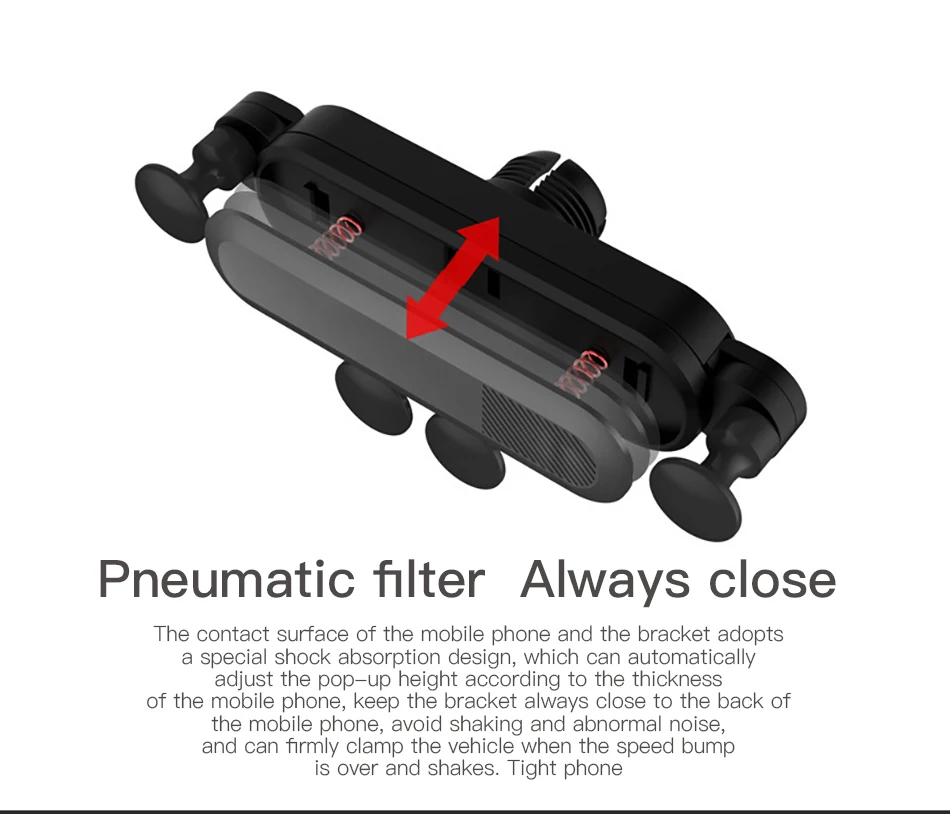 !ACCEZZ Gravity Car Phone Holder Air Vent Mount Clip For iPhone XS Universal Mobile Phone Stand Support GPS in Car Auto Bracket (9)