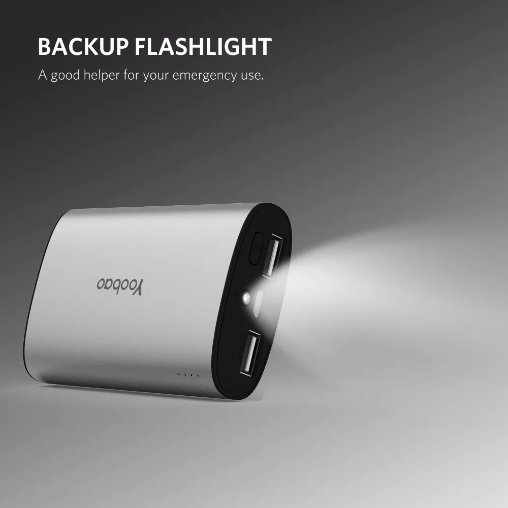 Yoobao YB 6013Pro 10200 мАч внешний аккумулятор ультра тонкий полимерный металлический
