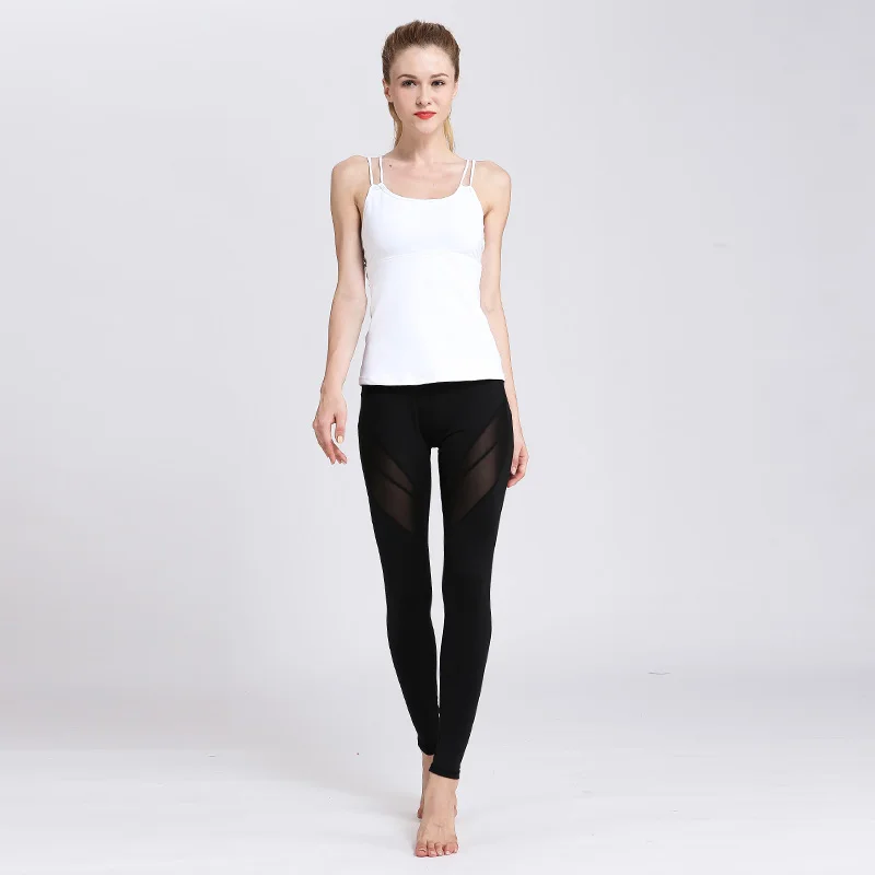 ESHINES сексуальные с сеточкой в стиле петчворк кальсоны йоги для женщин; большие размеры Леггинсы спортивные фитнес подарок Йога Pantnlon бег femme Прямая поставка