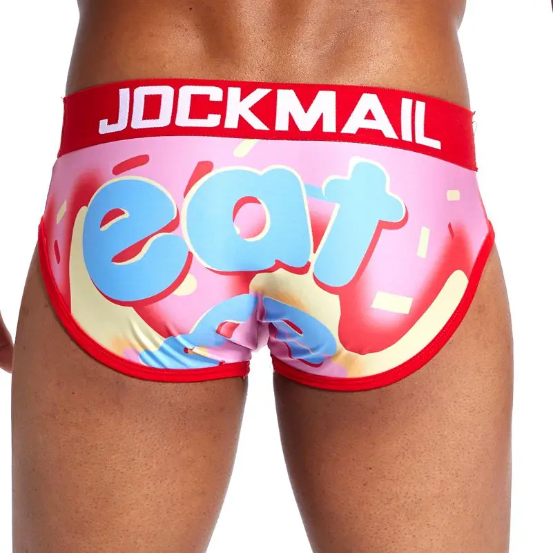Трусы брифы JOCKMAIL мужские с цифровым принтом Брендовое пикантное нижнее белье