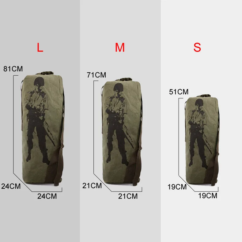 Men's Travel Bag Army Bucket Bags Multifunctional Backpack Military Canvas Backpacks Large Duffle Men Shoulder Bags Green XA820C Men's Travel Bag Army Bucket Bags Multifunctional Backpack Military Canvas Backpacks Large Duffle Men Shoulder Bags Green XA820C