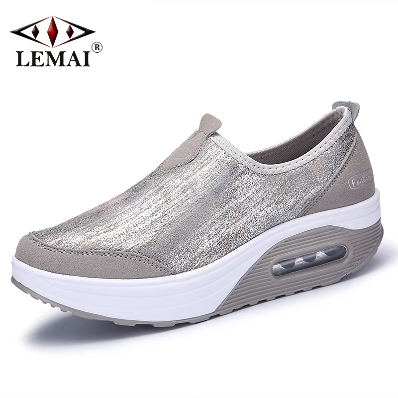 LEMAI Reflective Women Running Shoes Autumn Outdoor Sport Athletic