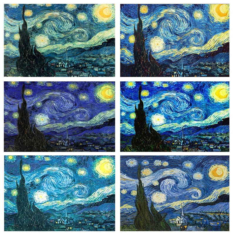 «звёздная ночь» ван гог. алмазная мозаика звездная ночь ван гог. «звёздная ночь» ван гог. «звёздная ночь» ван гог. риолис звездная ночь.