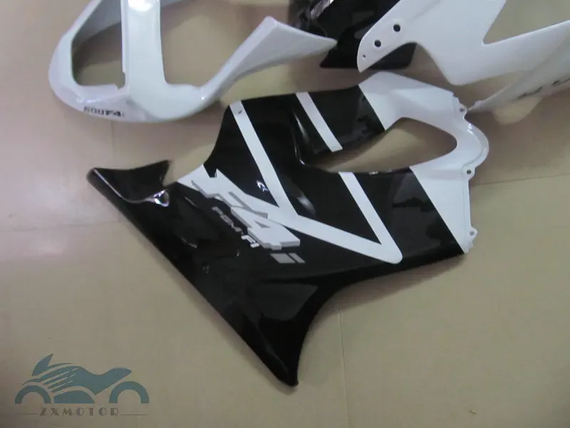 Комплект пластиковых обтекателей для HONDA CBR 600 F4i 2001 2002 2003 черные белые Обтекатели