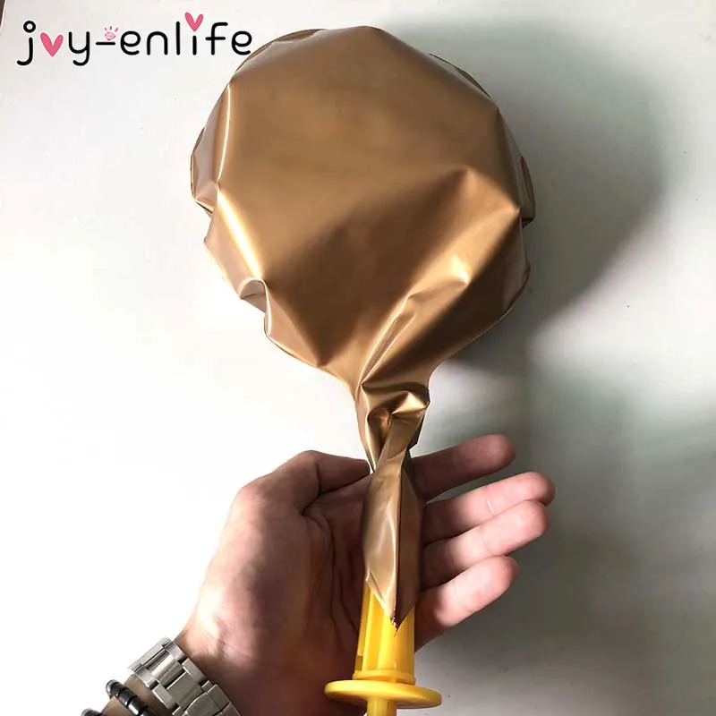 Joy-enlife 10 шт. Свадебные украшения 18 дюймов металлический БОБО воздушный шар золотой круглый пузырь воздушный шар День рождения Гелиевый шар поставки