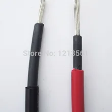 6 мм2 Солнечный Кабель для солнечной энергии разъем, красный черный PV кабель