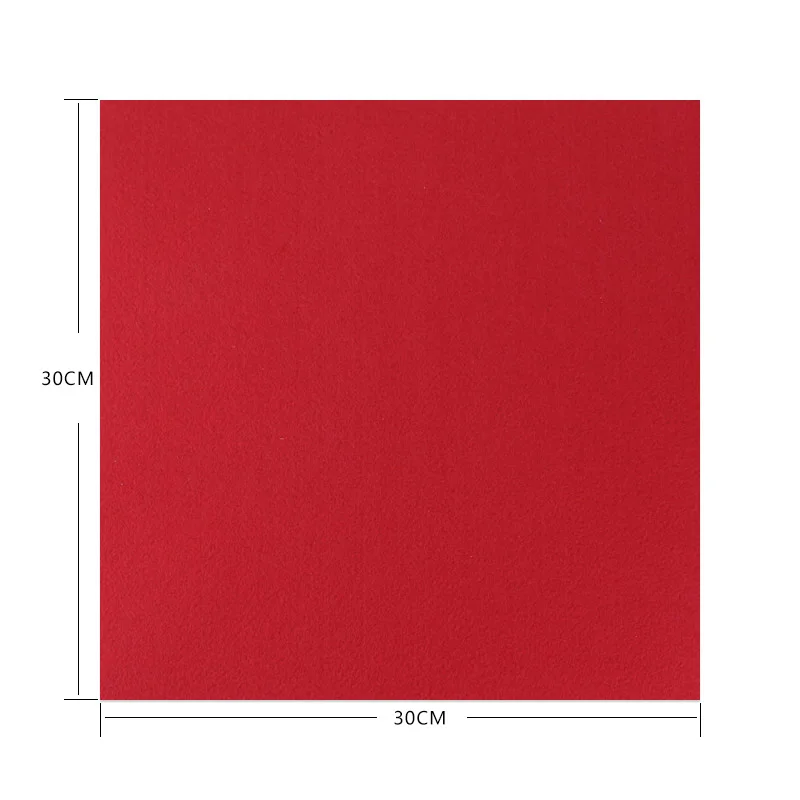 Толщиной 2 мм, 30X30 см; однотонные красного цвета из полиэстера нетканый материал для рукоделия для детского сада Играем ручками работы Однотонная одежда ткань 10 листов