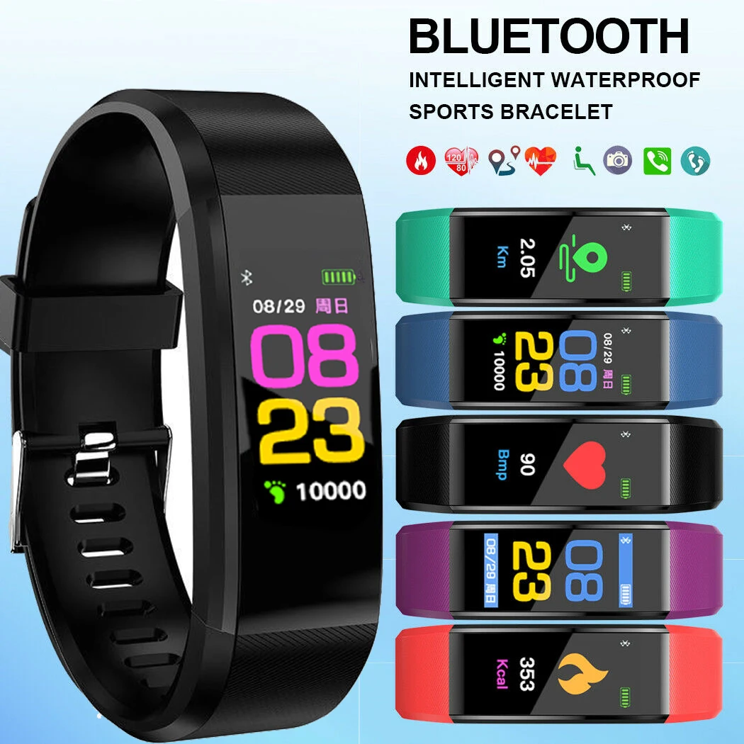

2019 Explosion Models LED Color Touch Screen Bracelet Fashion Running Sports Fitness Waterproof Smart Watches For Men And Women