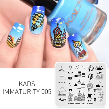 

KADS 14 Design Choice 1pc Nail Stamping Plates Flower Chinese MIN Immaturity Fashion Nail Art Stamping Template Nail Tools