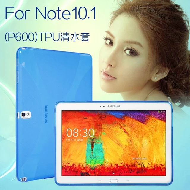 New Luxury Silicone X Line Soft Silicon Rubber TPU Gel Skin Shell Cover Case For Samsung Galaxy Note 10.1 2014 Edition P600 P601 |