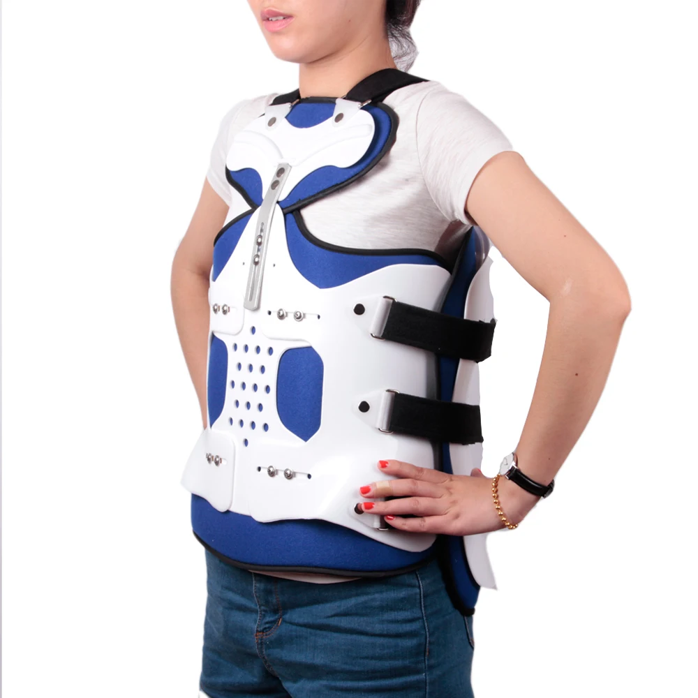 

Summer Adjustable Thoracolumbar Orthosis Spine Lumbar Compression Fracture Fixation Support Waist Brace Universal White Color