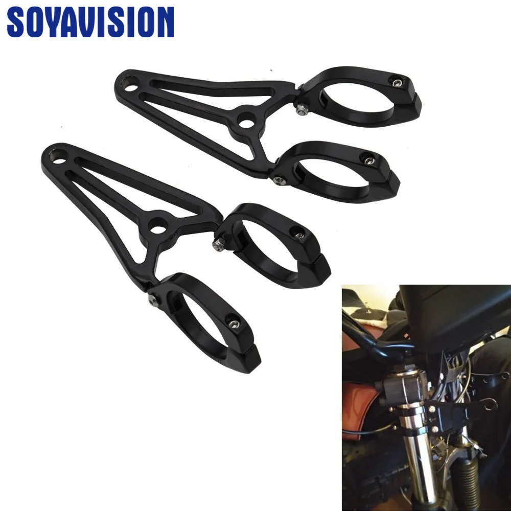 Universal Motorcycle Headlight Mounting Bracket Fork Head Lamp Holder for For Harley Honda