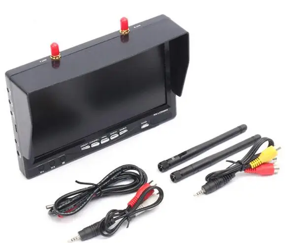 LCD5802 FPV монитор 5 8 ghz 800x480 Tft Lcd разнообразие приемник 7 дюймов Встроенный