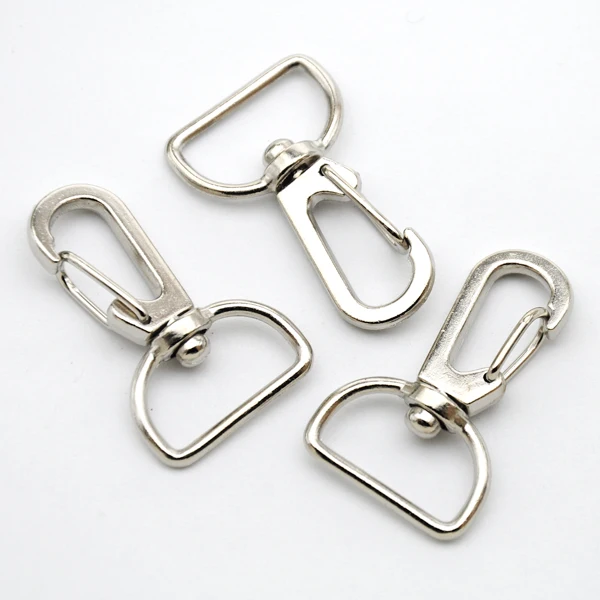 

50pcs/lot 20mm Silver nickle Alloy Swivel Clasps Snap Key Hooks DIY Key Chain Ring Free Shipping HK-004