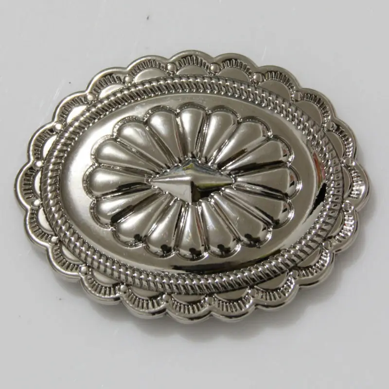 (KBO04) Wholesale 50pc 2'' Southwestern Oval Concho Saddle Tack Belt