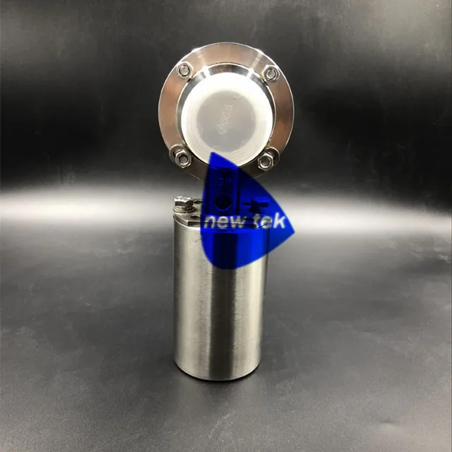 Тип SUS304 пневматический движимый клапан-бабочка 70 мм диаметр привода Весна возврат