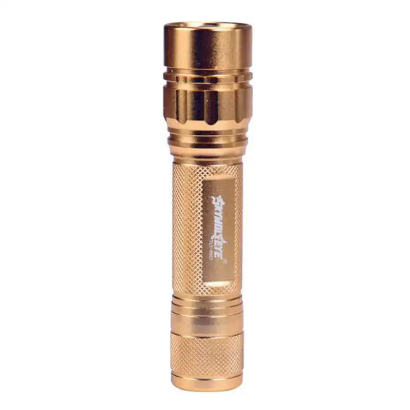 Zoomable 3000 Lumen 3 Modes XML XPE LED Focus 18650 Gold Lamp Flashlight torch flashlight t6 powerful led flashlight #4A31 (7)