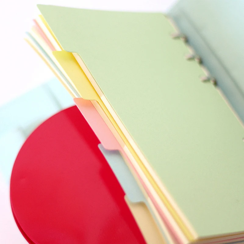 Original classic spiral notebook divider, Cute fine organizer planner seperator pages Office school stationery index paper A5 A6 Original classic spiral notebook divider, Cute fine organizer planner seperator pages Office school stationery index paper A5 A6