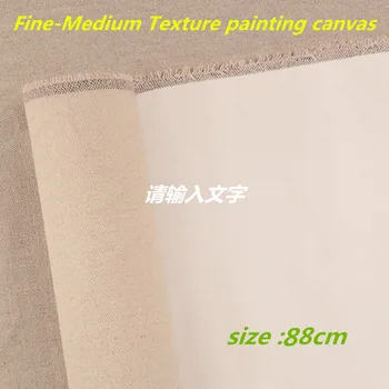 

88cm wide Artists Acrylic Primed linen Canvas Roll - Medium Texture