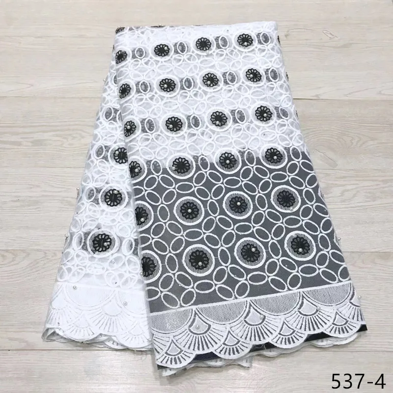 

African Lace Fabric 2019 French Lace Fabric Embroidered Nigerian Tulle Lace Fabric With Beads For Wedding Dress 537