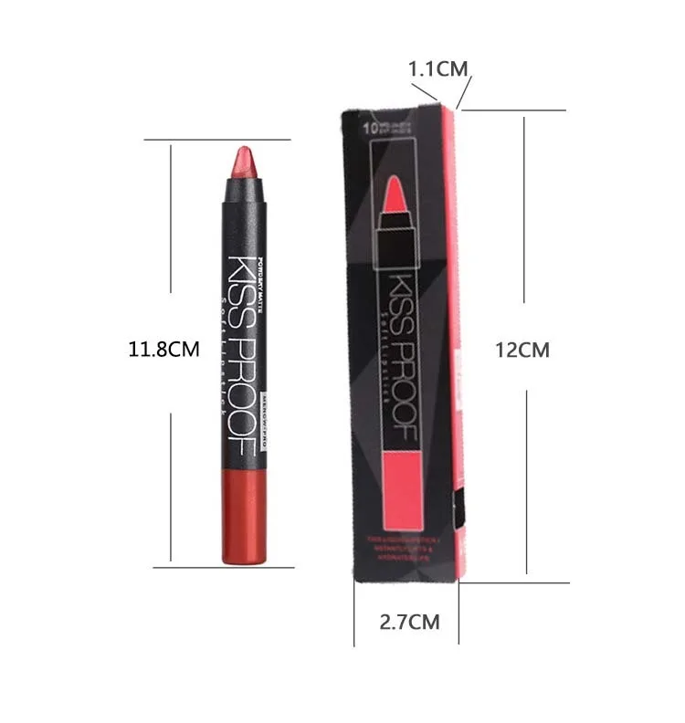 MENOW Brand Make Up Set Of Kiss Proof Lipstick With Sharpener And Waterproof Lasting Eyeliner Cosmetic Combination 5317/B