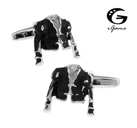 IGame Torero запонки дизайн куртки черного цвета качественный латунный материал