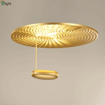 

Post Modern Novetly Droplet Mini Parled Round Metal Led Ceiling Lamp Space UFO Shape Restaurant Ceiling Lighting