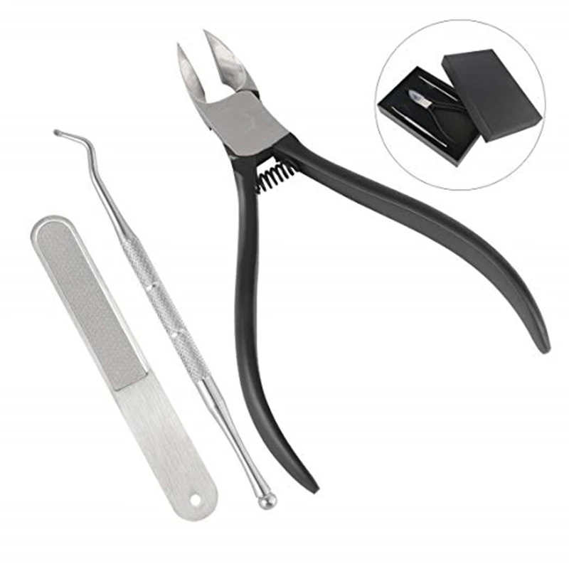 

Podiatry Nail Clipper Cutter Set Toe Nail Clippers Professional Pedicure Tools Nail Cutters Trimmer for Thick Toenails Thick
