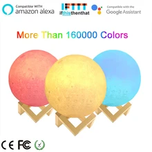 Boaz Smart Wifi Moonlight пульт дистанционного управления Moonlight Голосовое управление с регулируемой яркостью RGBW Amazon Alexa Echo Google Home IFTTT Tuya Smart