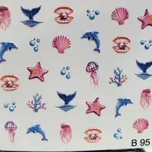 Забавные Животные 3D накладные ногти переводная наклейка с собакой Обертывания для ногтей 3 d кролик слайдер для ногтей модный дизайн ногтей#3D0031