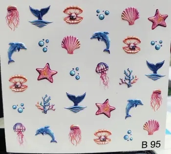 

Funny animals 3D nail decal water transfer Dog sticker Nail wraps 3 d rabbit nail slide Fashion nail art #3D0031