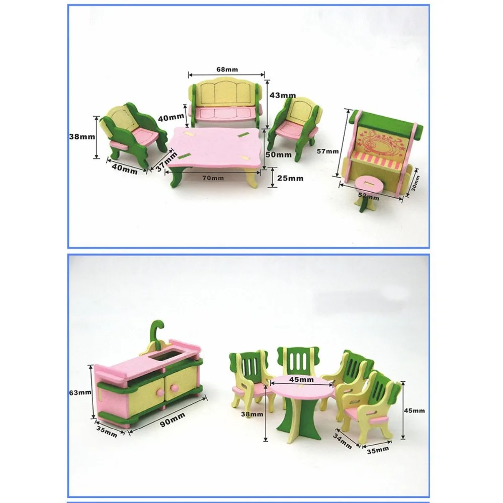 New Hot Sale 49 Pcs 11 Sets Baby Wooden Furniture Dolls House Miniature Child Play Toys Gifts New Hot Sale 49 Pcs 11 Sets Baby Wooden Furniture Dolls House Miniature Child Play Toys Gifts