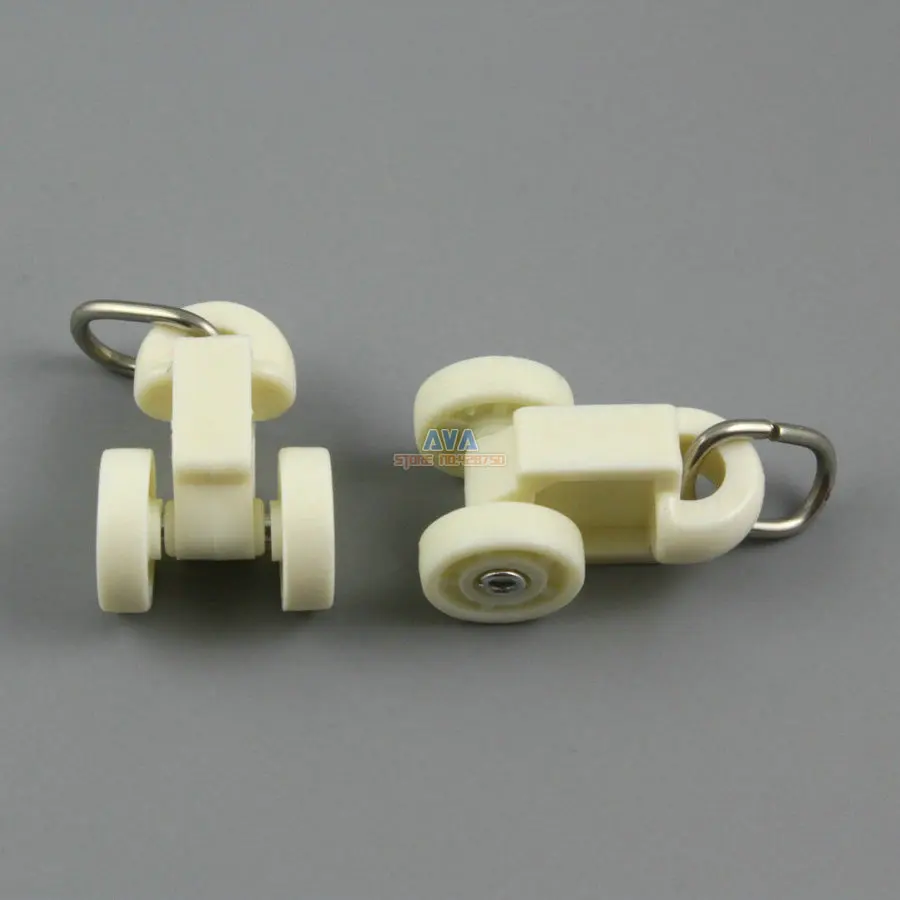 50 Pieces Curtain Track Roller Curtain Track Slide Gliders 19x35mm